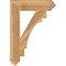 Ekena Millwork Merced Arts & Crafts Rough Sawn Bracket, Western Red Cedar, 6"W x 28"D x 40"H BKT06X28X40MRC03RWR - alternate 3